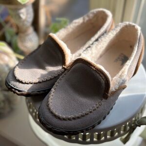 Sorel grey leather Lined Footwear slippers
